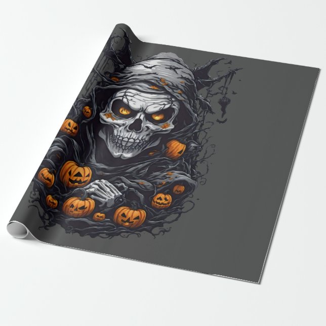 Scray Halloween Presentpapper (Utrullad)