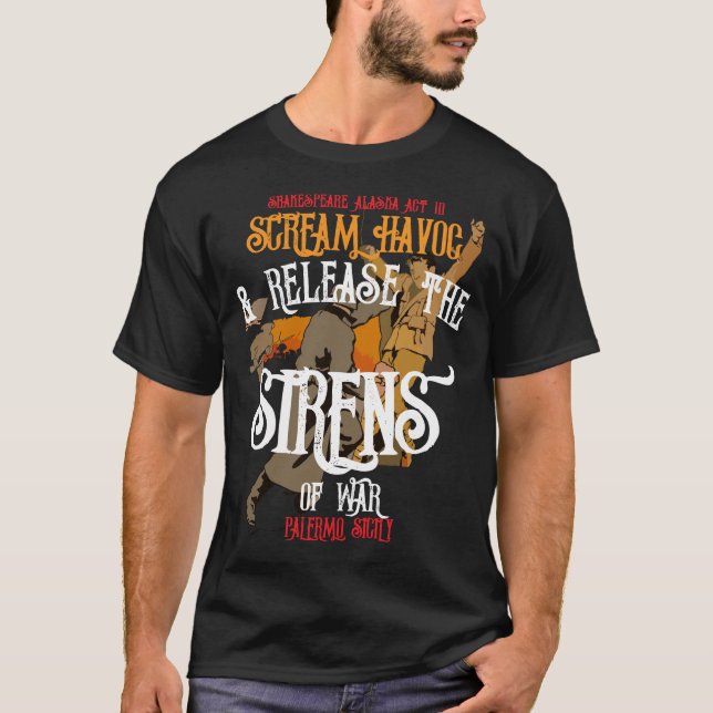 Scream Havoc Turnagain Arm Sirens War Alaska T Shirt (Framsida)