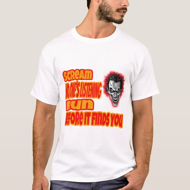 Scream & Run  T Shirt (Framsida)