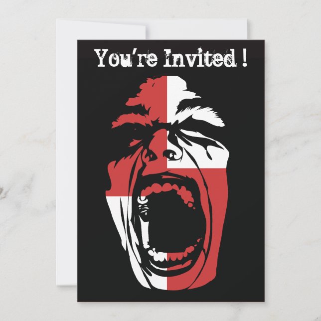 Screamer Halloween fest inbjudan (Framsida)