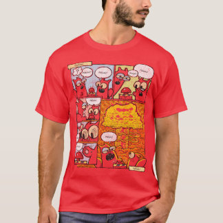Screamin Kittehs Meww Comikhe Button friend boy T Shirt