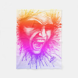 Screaming Ansikte Fleecefilt