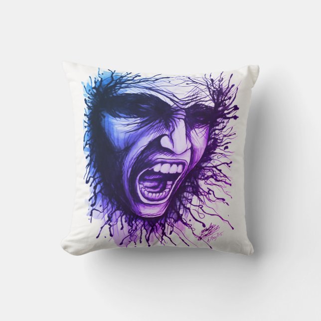 Screaming Ansikte Kudde (Framsida)