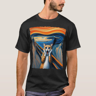 Screaming Cat T Shirt