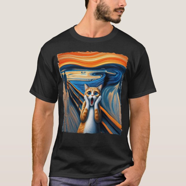 Screaming Cat T Shirt (Framsida)