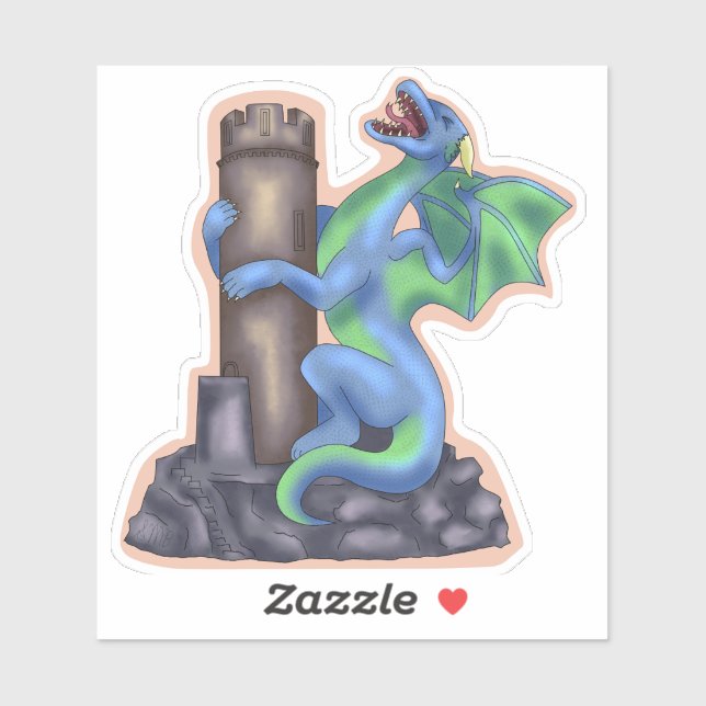 Screaming Dragon Sticker Klistermärken (Ark)