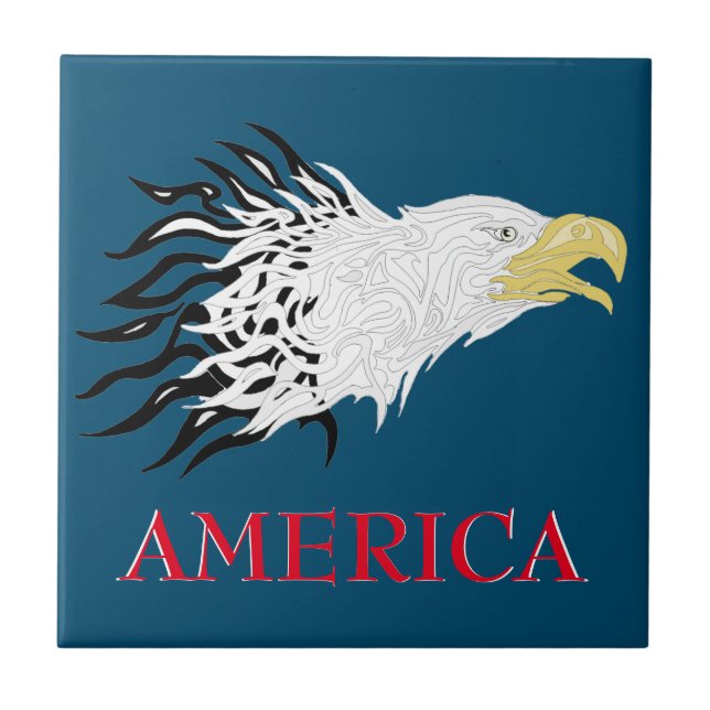 Screaming Eagle America Kakelplatta (Framsidan)