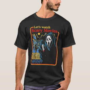 Screaming Ghostface Skräm Wary Movies Hall T Shirt