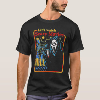 Screaming Ghostface Skräm Wary Movies Hall T Shirt