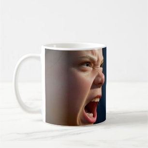 Screaming Girl mugg 2 sided