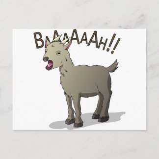 Screaming Goat Doodle Noodle-design Vykort