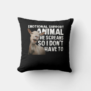 Screaming Goat Emotional Support Animal Goat Owner Kudde
