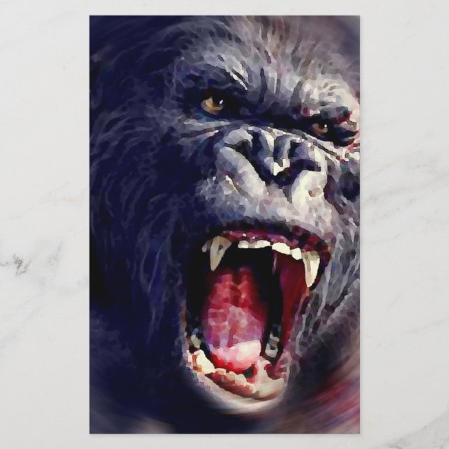Screaming Gorilla Brevpapper (Framsida)