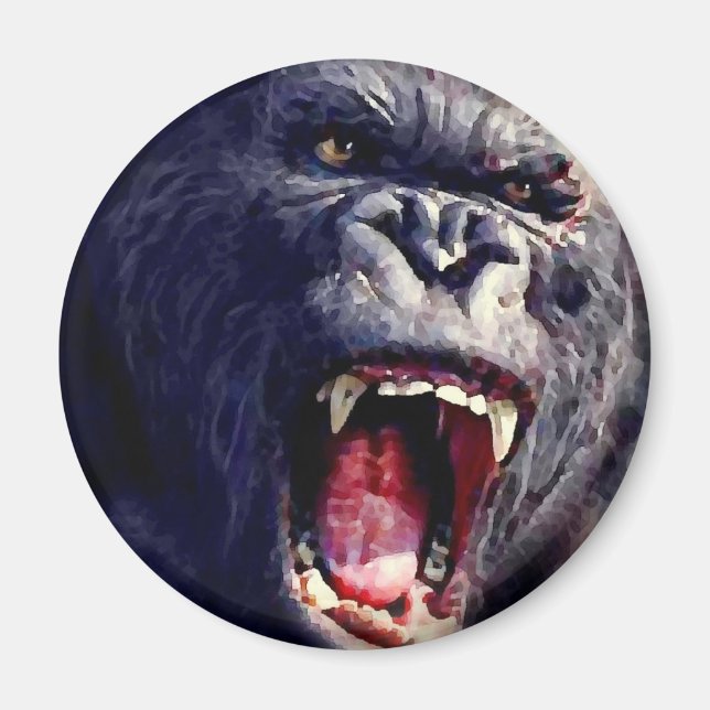 Screaming Gorilla Magnet (Framsidan)