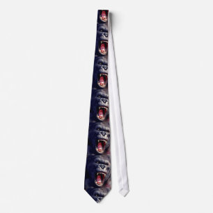 Screaming Gorilla Pop Art Neck Tie Slips