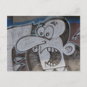 Screaming Guy Graffiti Vykort