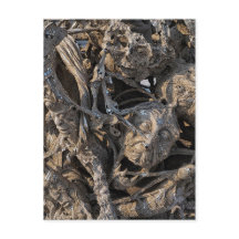 Screaming Head Macabre Sequin Art, White Temple