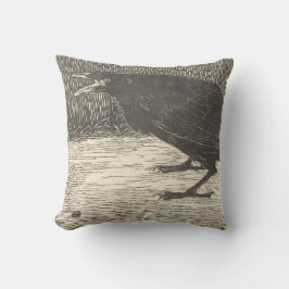 Screaming Kråka (av Jan Mankes) Kudde