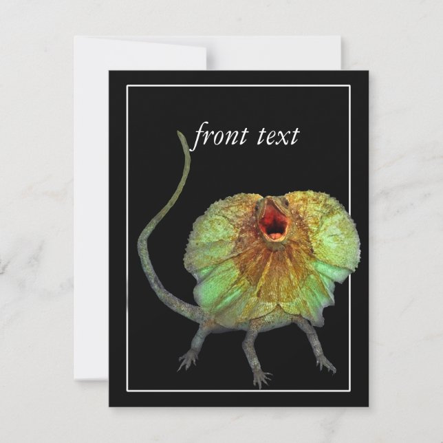 Screaming Lizard Inbjudningar (Framsida)