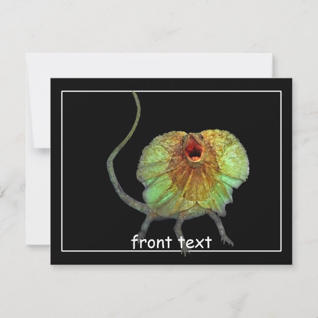 Screaming Lizard Inbjudningar (Framsida)