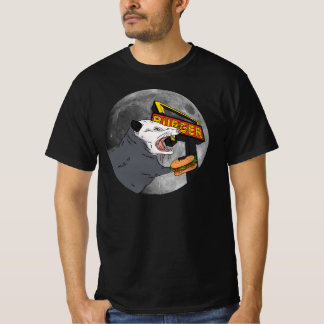 Screaming Opossum Eating Front the Måne T Shirt
