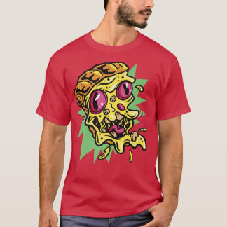 Screaming Pizza med salami och ost för snabb använ T Shirt
