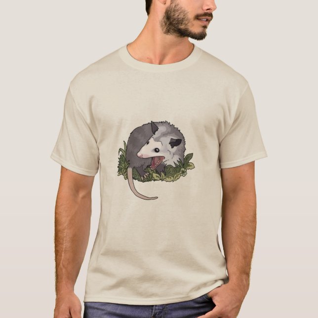 Screaming possum, lustigt djur t shirt (Framsida)
