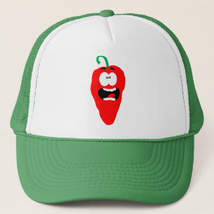 Screaming Red Hett Chili Pepper Keps