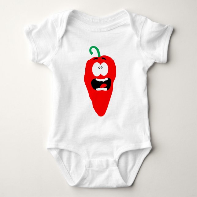 Screaming Red Hett Chili Pepper T-shirt (Framsida)