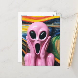 Screaming Rosa Alien Vykort