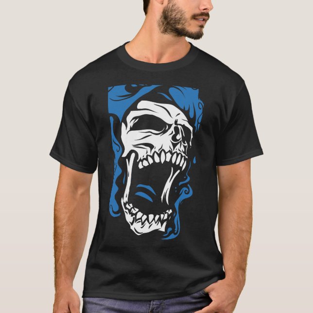screaming skull t shirt (Framsida)