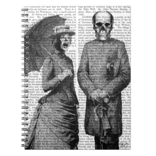 Screaming Woman och Skull Anteckningsbok