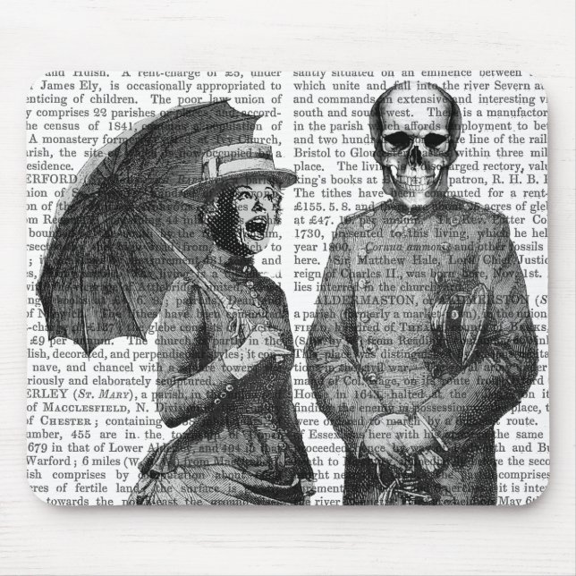 Screaming Woman och Skull Musmatta (Framsidan)