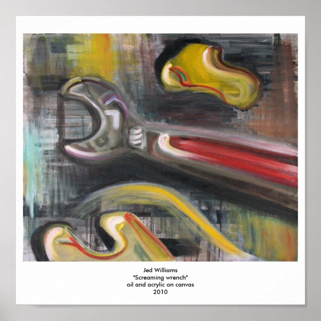 "Screaming wrench" Poster (Framsidan)