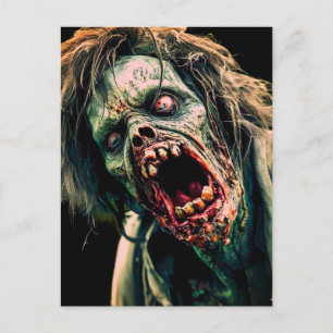 Screaming Zombie Vykort