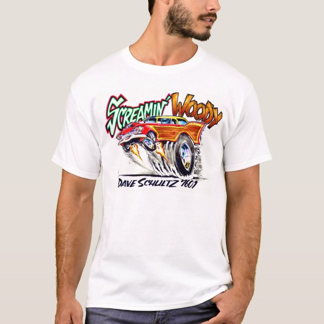 Screamin'Woody T-Shirt (Framsida)