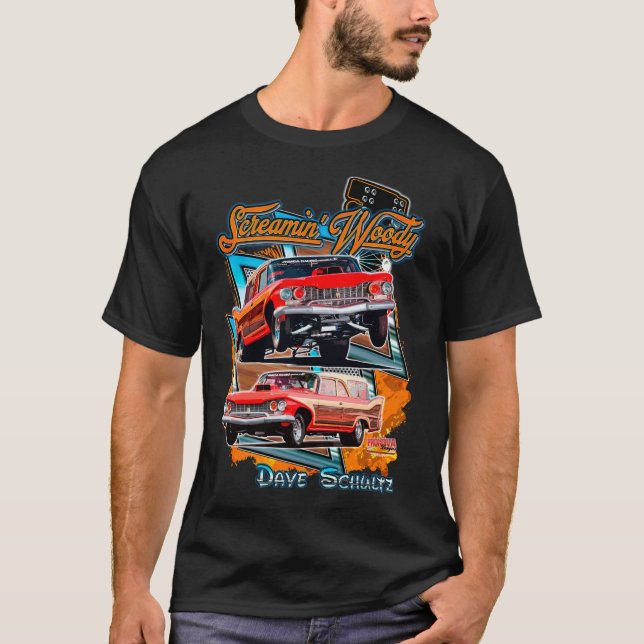 Screamin'Woody's - Bildfront T Shirt (Framsida)
