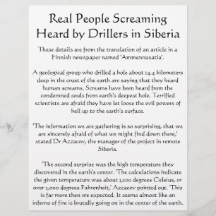 Screams Heard från helvetes Flyer