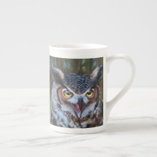 Screeching Owl Latte mok Benporslin Mugg