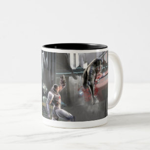 Screenshot: Cyborg vs Nightwing Två-Tonad Mugg
