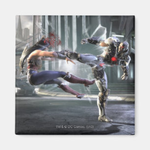 Screenshot: Undra kvinna vs Cyborg Magnet