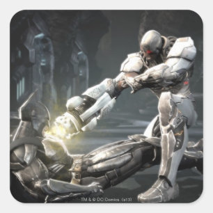 Screenshot: Uppassare vs Cyborg Fyrkantigt Klistermärke
