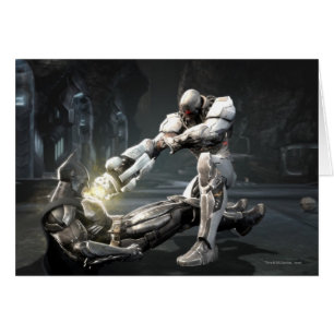 Screenshot: Uppassare vs Cyborg Hälsningskort