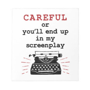 Screenwriter Försiktigt slut i min skärmdump Anteckningsblock