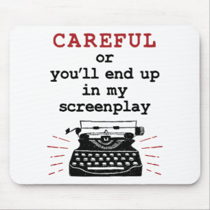 Screenwriter försiktigt slutar i mitt bildspel musmatta