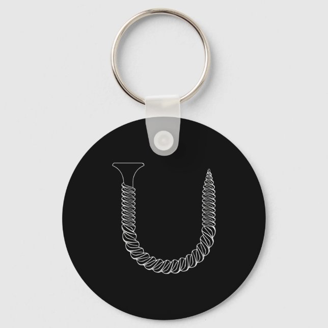 Screw Shaped U - Funny Tool Insul  Nyckelring (Framsida)
