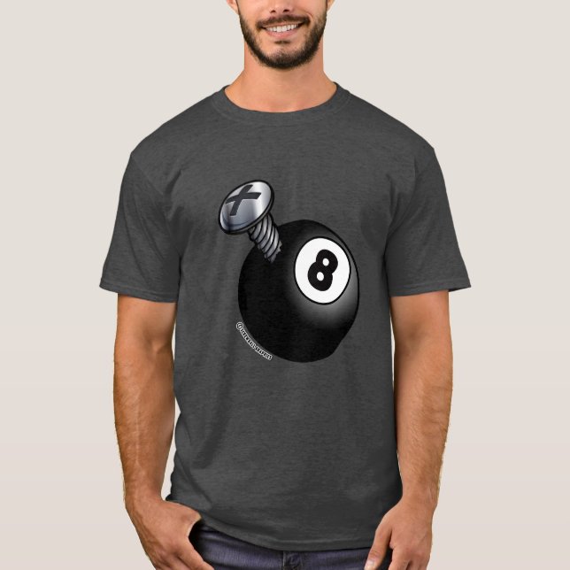 Screwball 8 Ball Screwball Graphics T Shirt (Framsida)