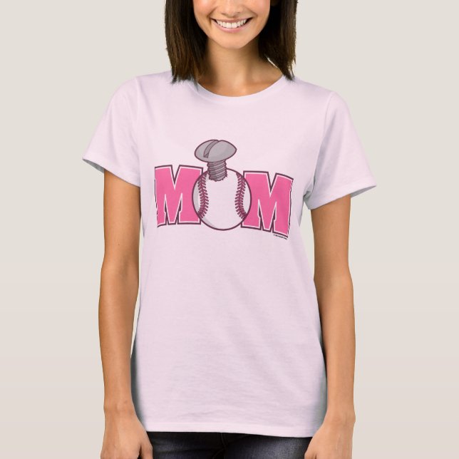 Screwball Mamma (rosa) T-Shirt (Framsida)