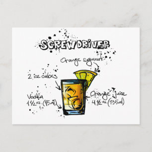 Screwdriver Cocktail Recipe Vykort