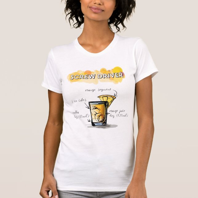 SCREWDRIVER COCKTAIL T SHIRT (Framsida)